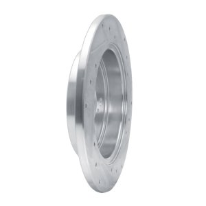 Lexus ES250 Brake Rotor (1) - Rear Right - R1 Concepts - Drilled & Slotted - Silver - `15-`25